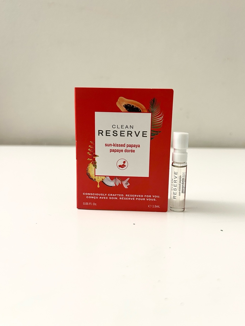 🌸CLEAN RESERVE Sun-kissed Papaya EDP Vial Spray Sample 1.5 mL